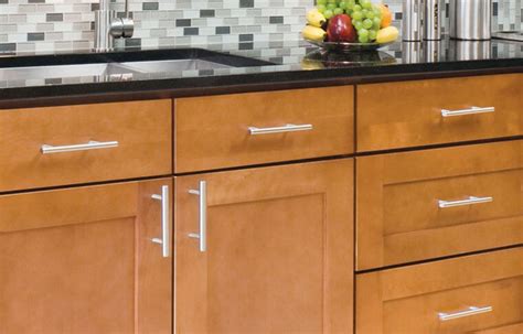 oak cabinets with stainless steel handles|best handles for oak cabinets.